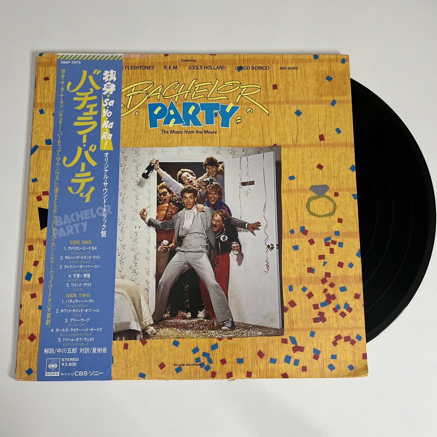 Bachelor Party Music From The Movie Soundtrack 1985 LP Vinyl Record Japan Obi