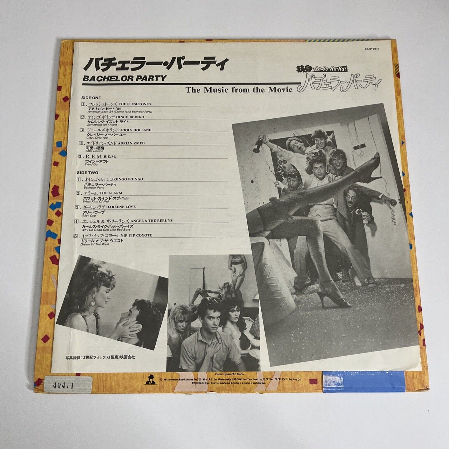 Bachelor Party Music From The Movie Soundtrack 1985 LP Vinyl Record Japan Obi