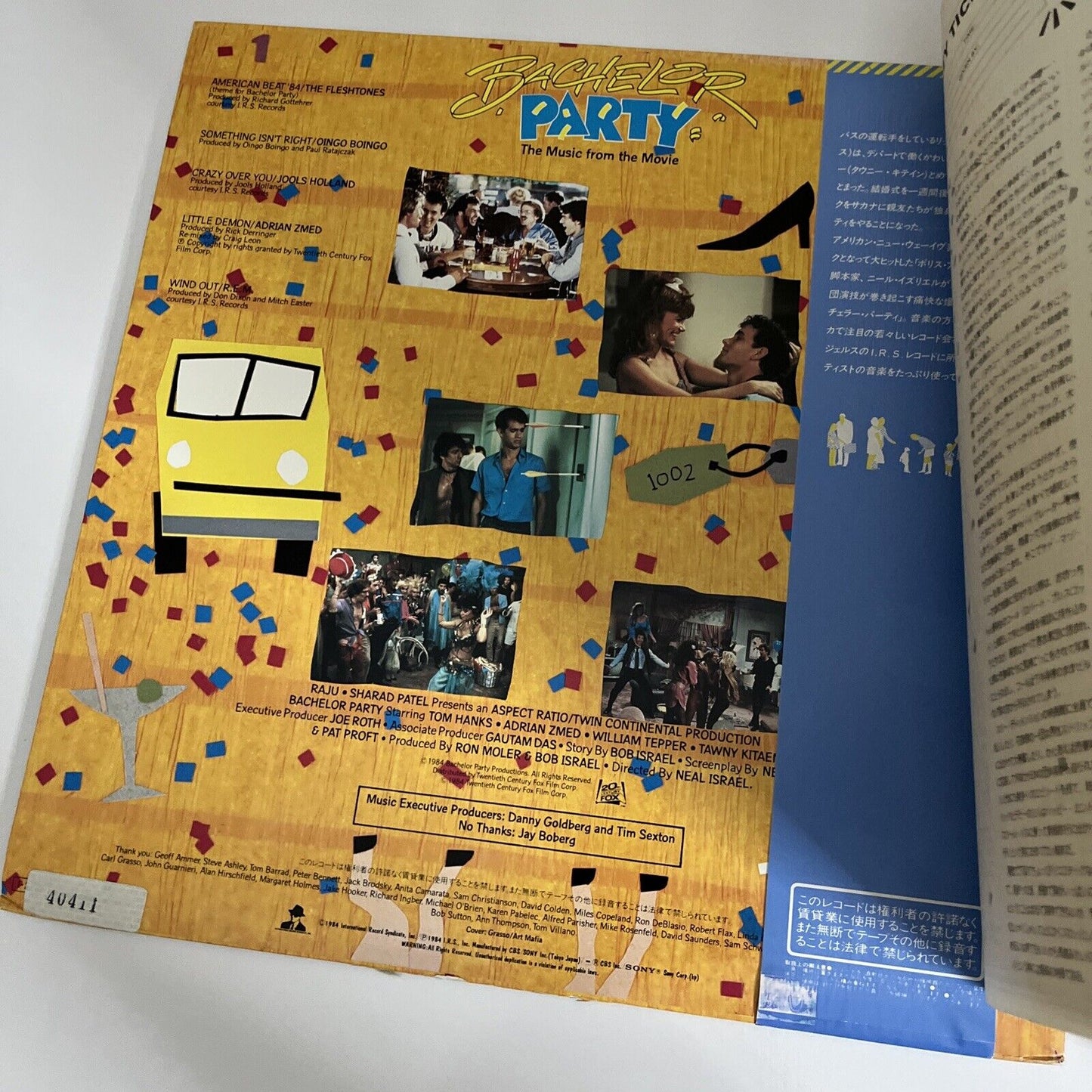 Bachelor Party Music From The Movie Soundtrack 1985 LP Vinyl Record Japan Obi