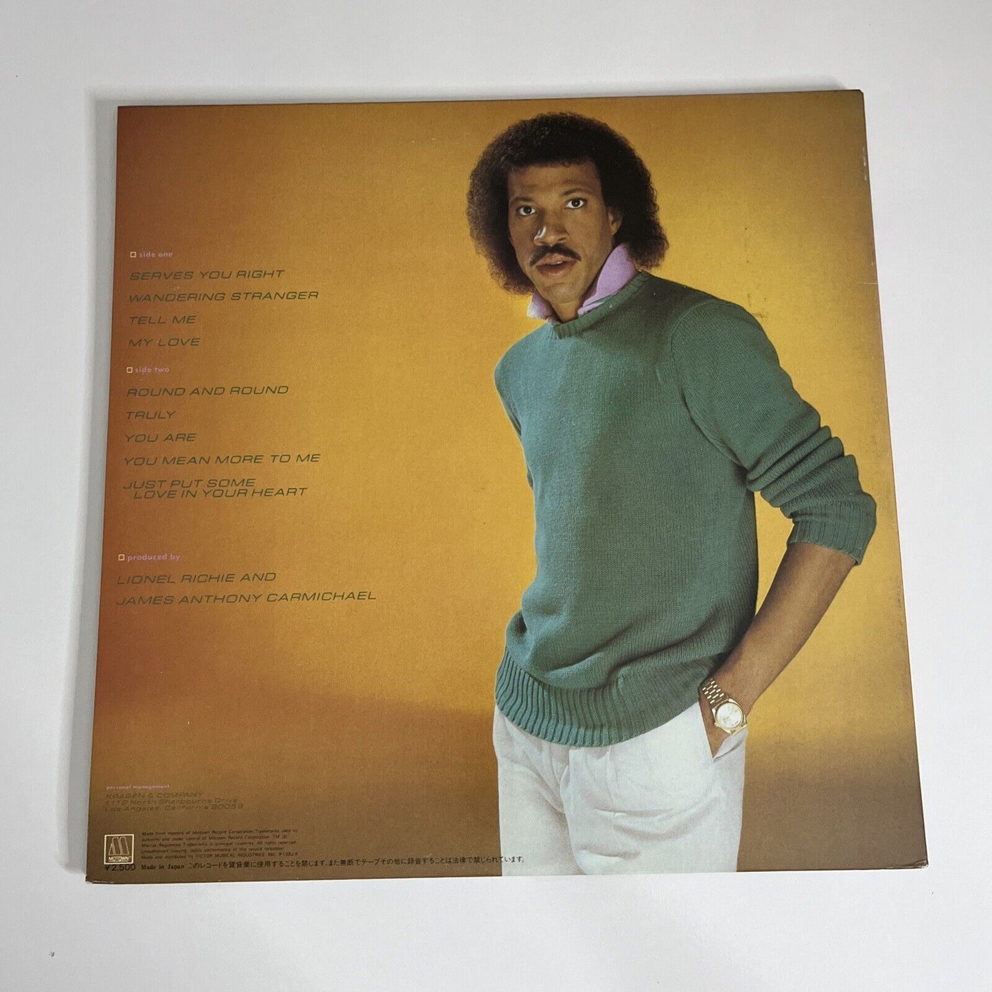 Lionel Richie by Lionel Richie 1982 LP Vinyl Record Gatefold Obi JAPAN VIL-6011