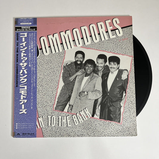 Goin' To The Bank by Commodores 1986 12" Vinyl Record Japan 45RPM Obi 13MM 7041