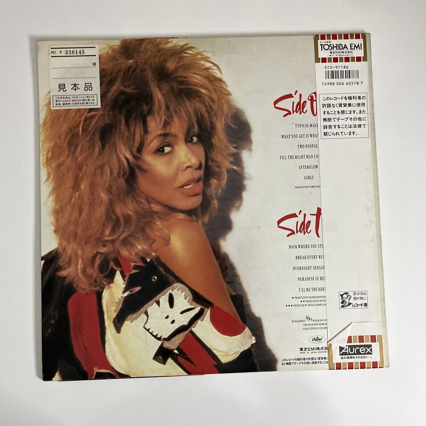 Break Every Rule by Tina Turner 1986 LP Vinyl Album Record Obi Japan ECS-91186