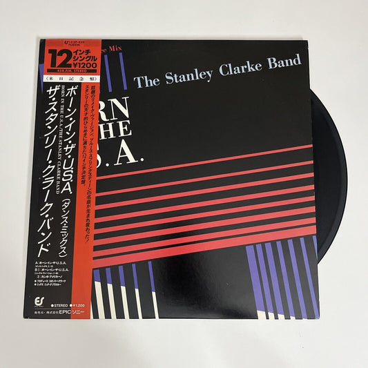 The Stanley Clarke Band – Born In The U.S.A. 12" Vinyl 1985 Record Obi 12-3P-639