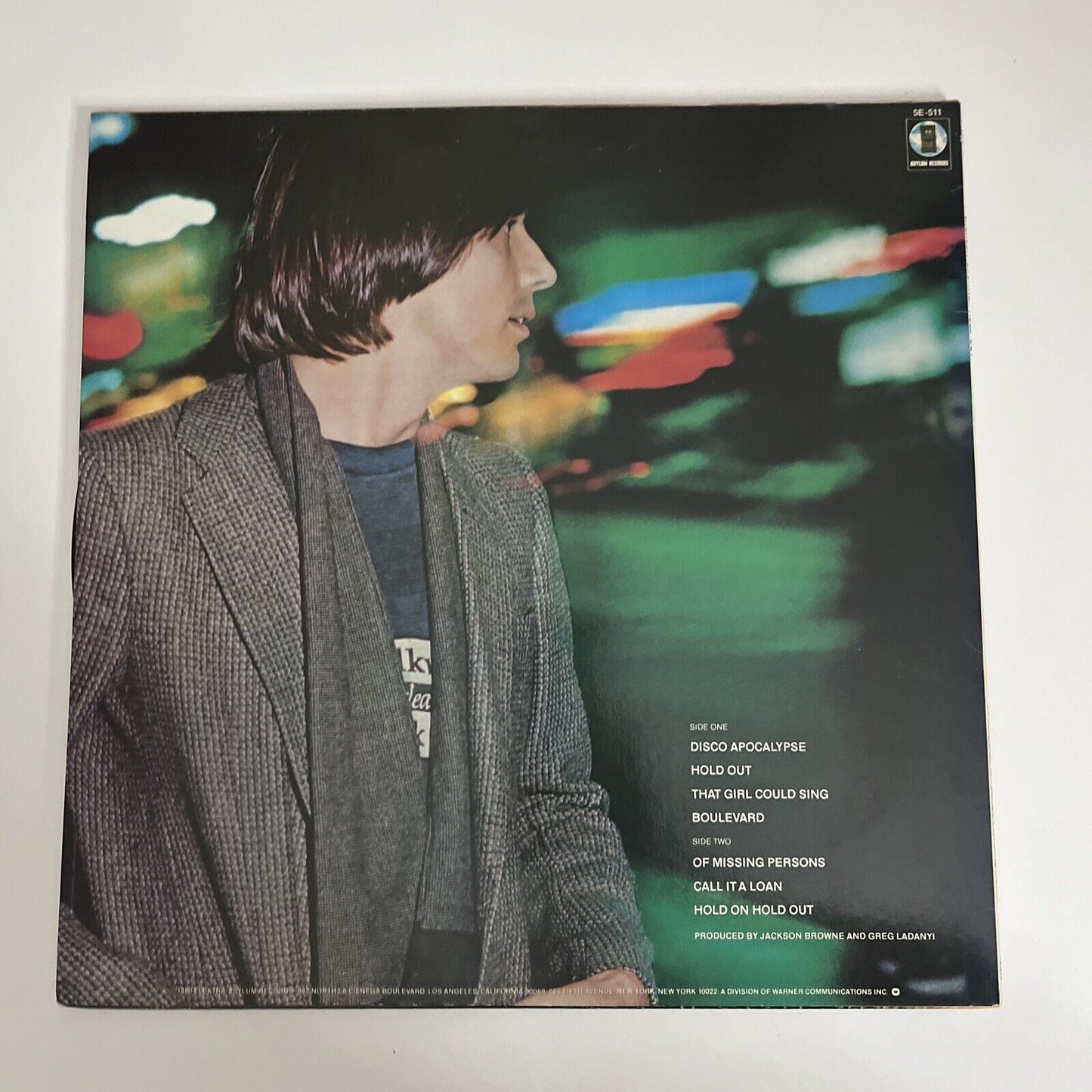 Jackson Browne – Hold Out 1980 LP Vinyl 12" AlbumRecord Asylum Records  P-10840Y