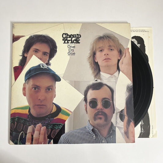 Cheap Trick – One On One LP 1982 Vinyl Record Epic Records 25-3P-358