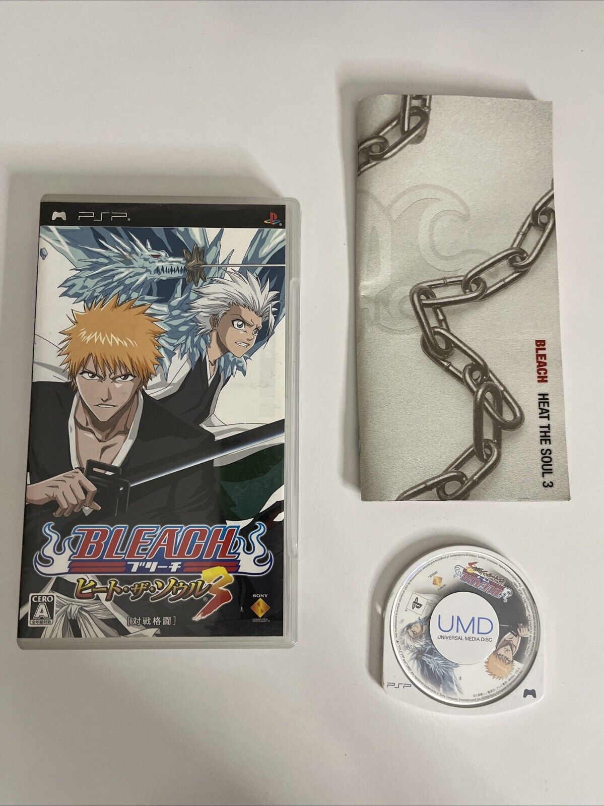 Bleach: Heat the Soul 3  PSP Sony PlayStation Portable JAPAN 2005 Game Complete