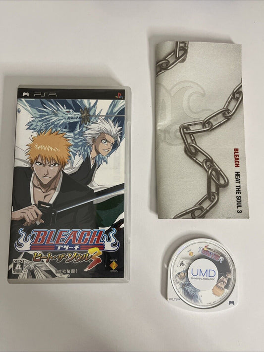 Bleach: Heat the Soul 3  PSP Sony PlayStation Portable JAPAN 2005 Game Complete