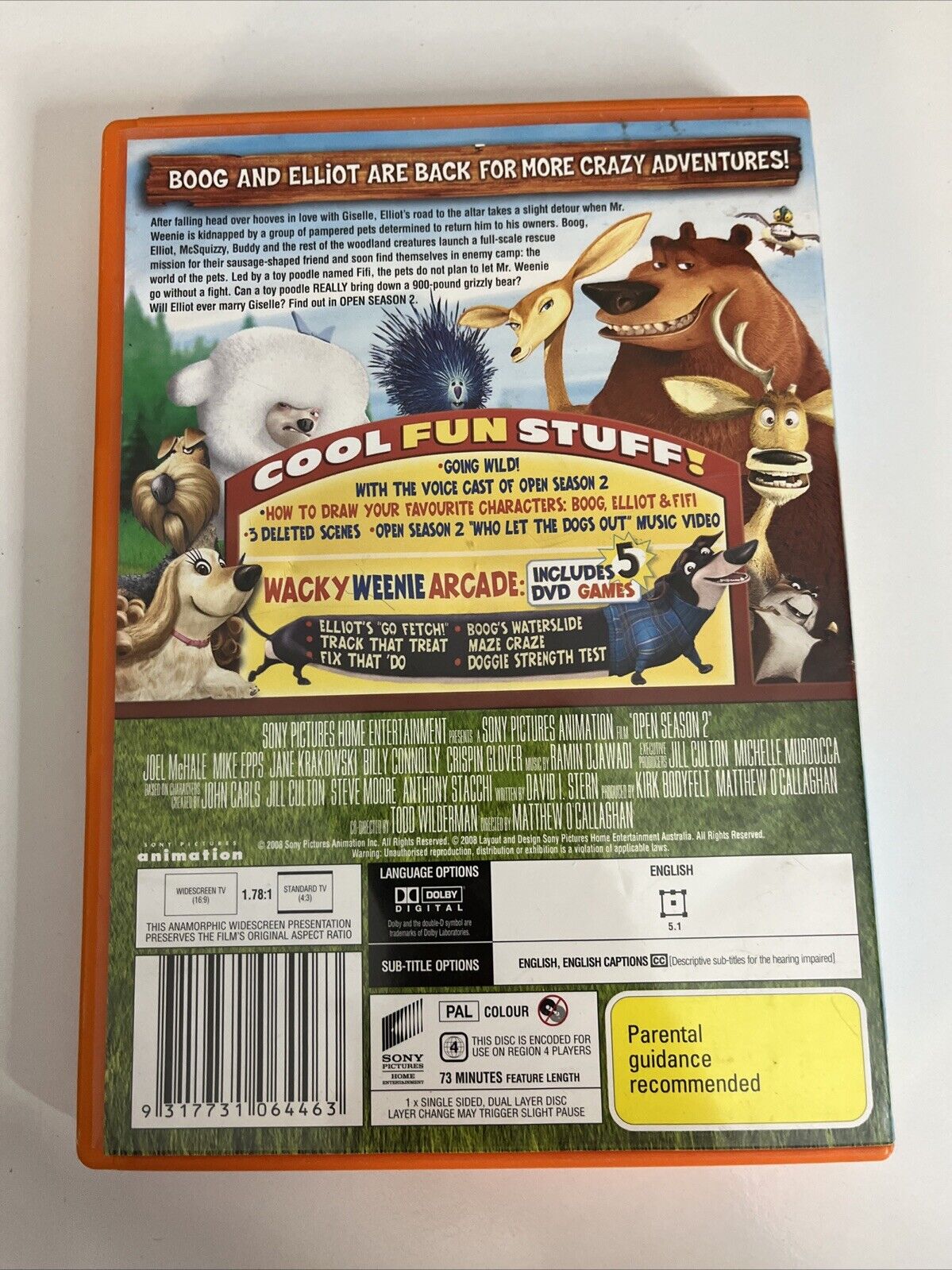 Open Season 2 (DVD, 2008) Animated Film  Region 4