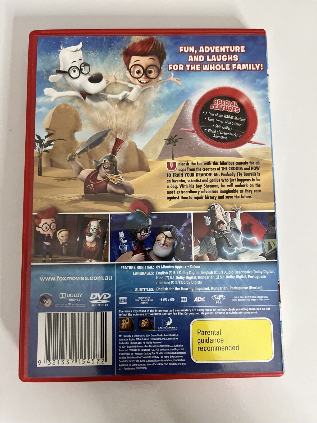 Mr Peabody & Sherman (DVD, 2014) DreamWorks Animated Film Region 4