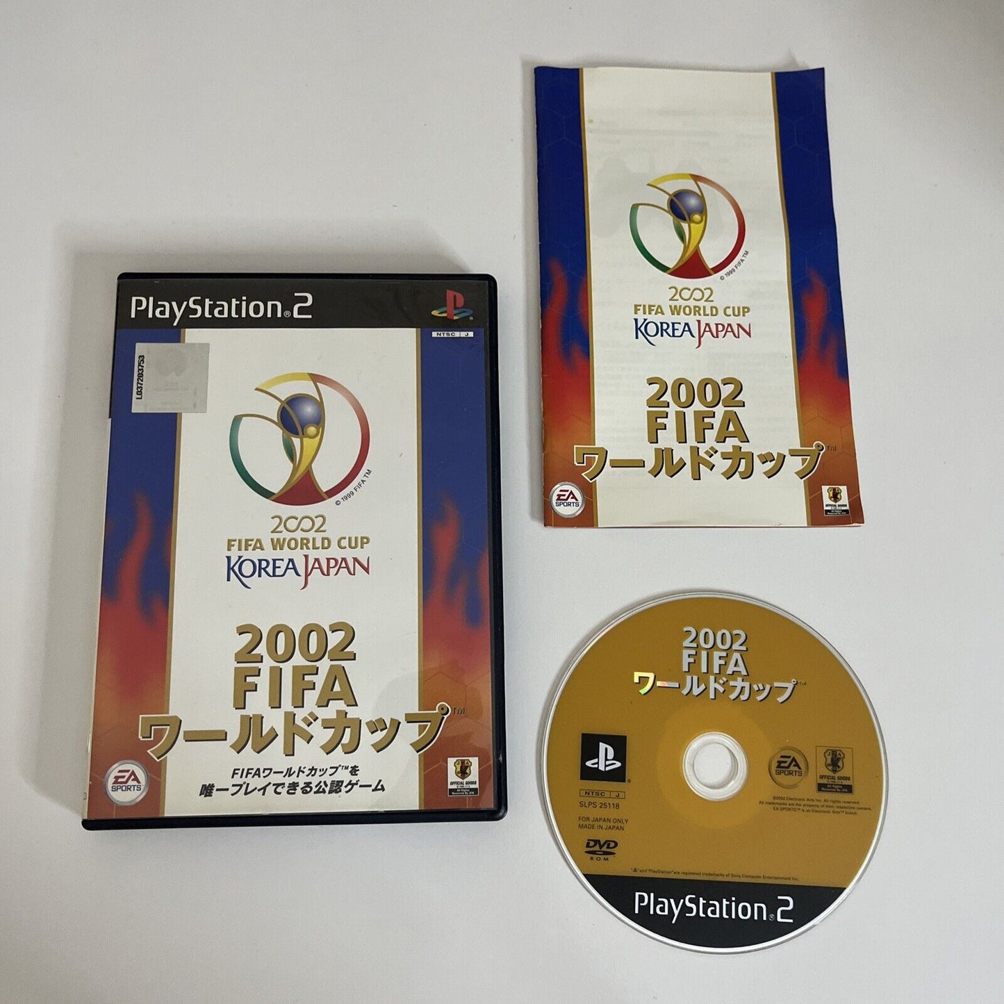 FIFA 2002 World Cup PS2 Sony PlayStation NTSC-J JAPAN Soccer Game Complete