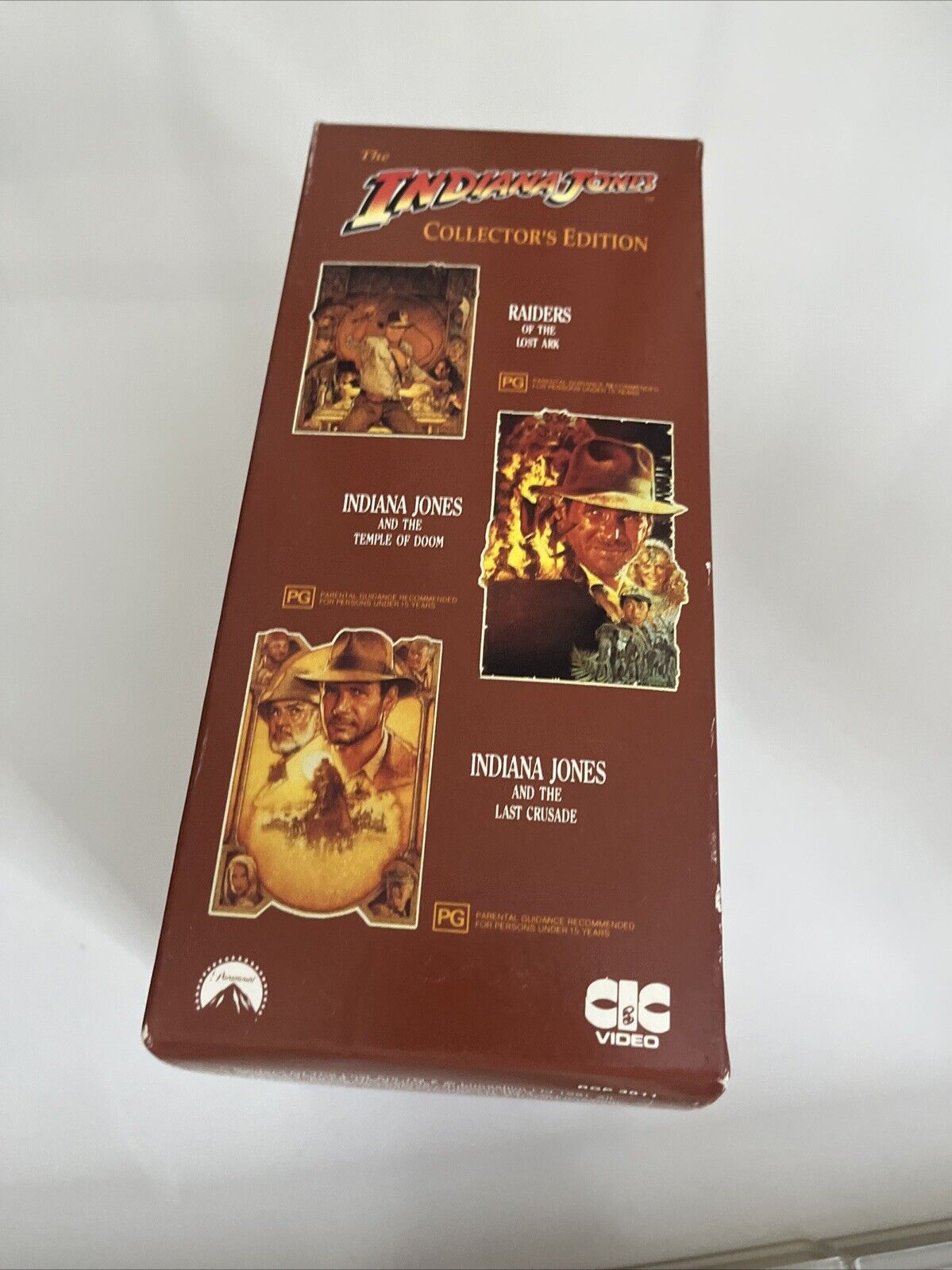 The Indiana Jones Collector's Edition VHS Video Box Set PAL 3 Movies