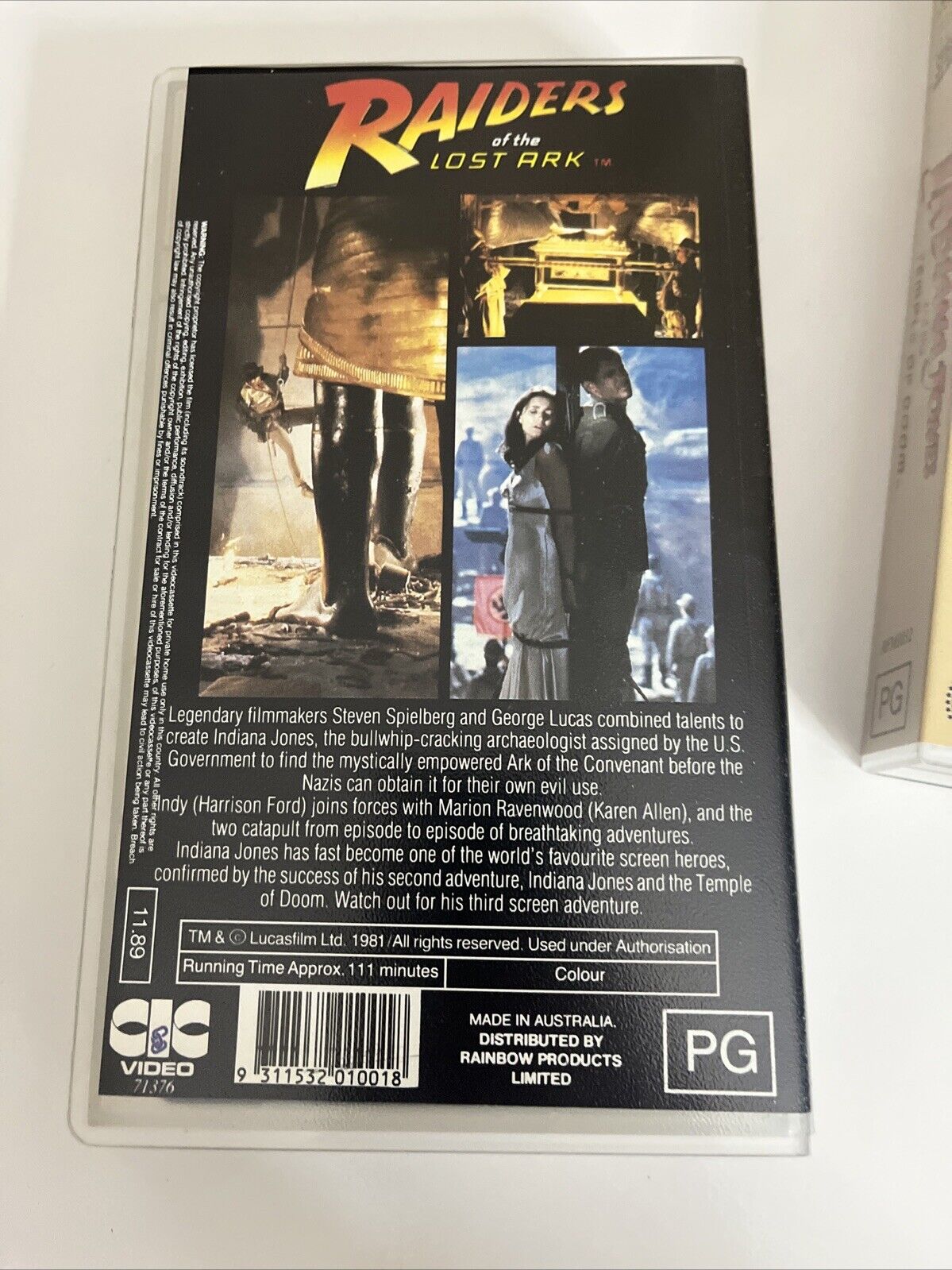 The Indiana Jones Collector's Edition VHS Video Box Set PAL 3 Movies