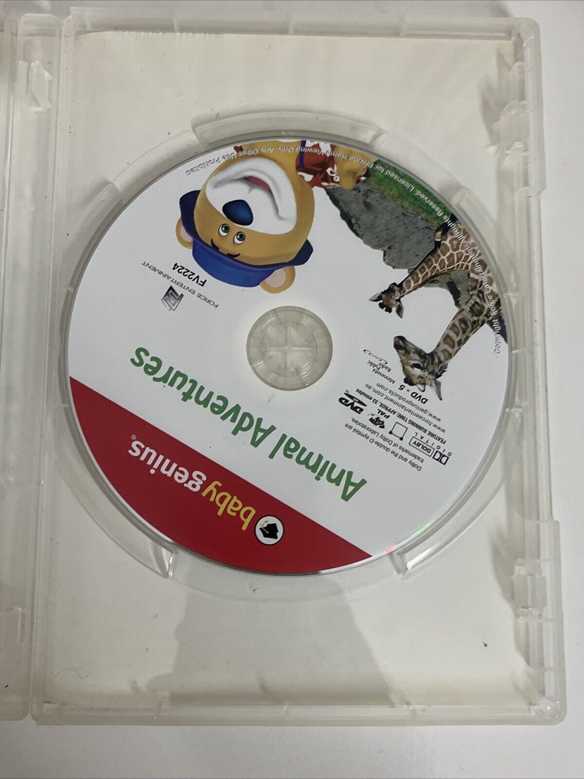 Baby Genius Animal Adventures (DVD, 2006) + Bonus CD Educational Early Learning