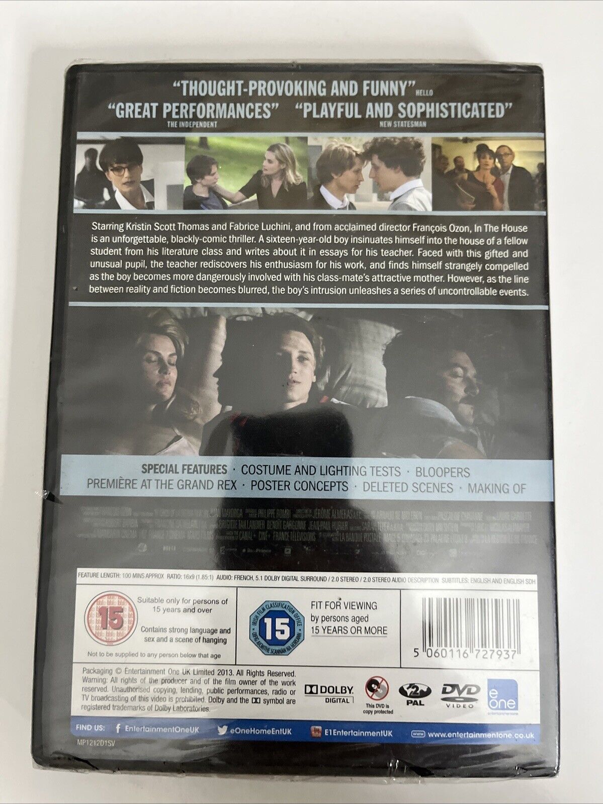 In The House (DVD, 2012) Kristin Scott Thomas Region 2  NEW Sealed