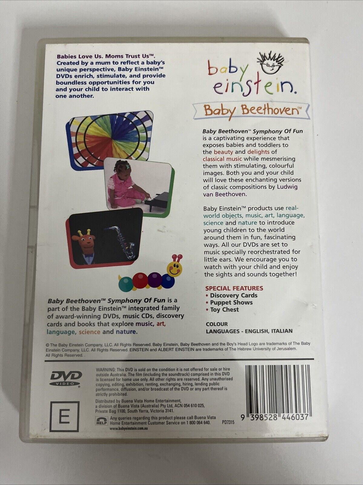 Baby Beethoven Symphony of Fun (DVD, 2002) Disney Early Learning Education