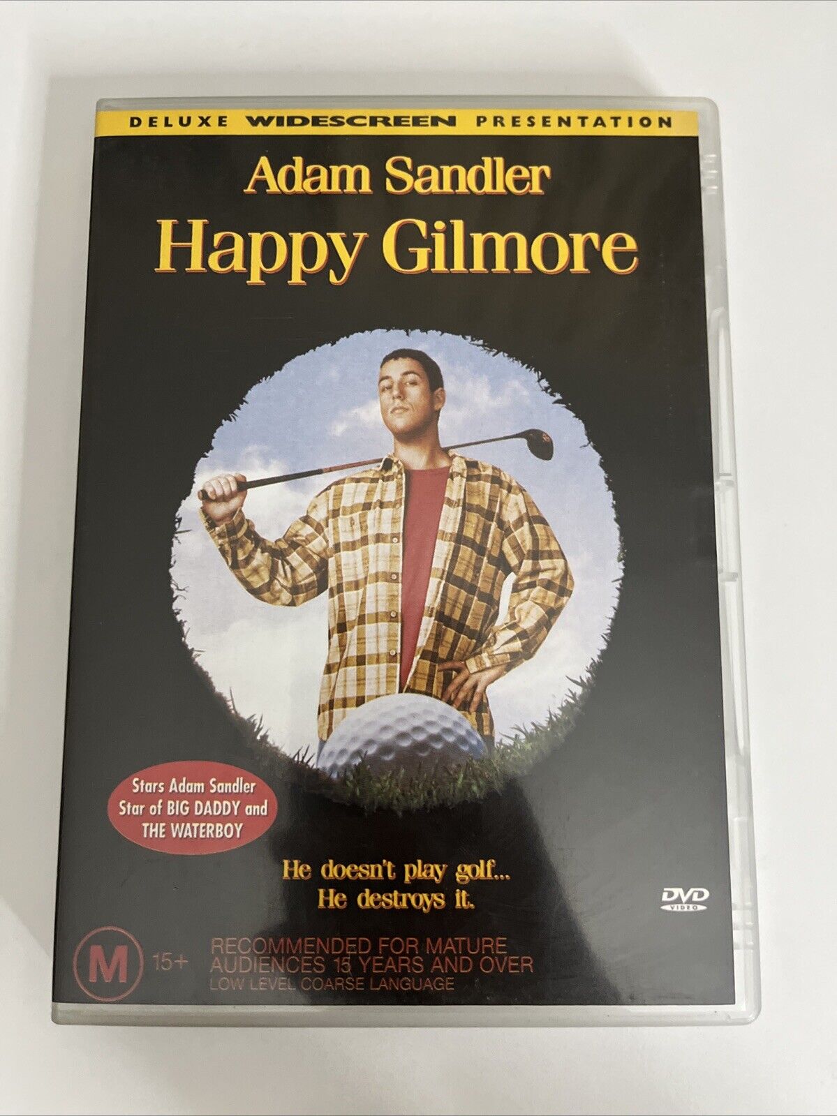 Happy Gilmore (DVD, 1996) Adam Sandler, Bob Barker Region 4