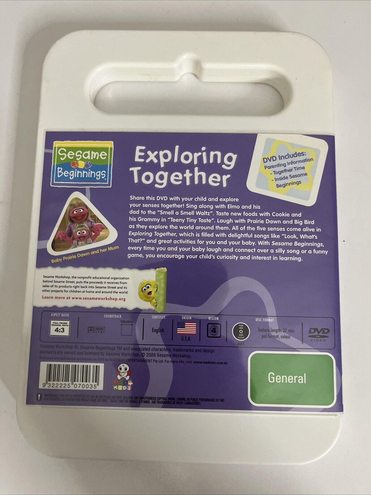 Sesame Beginnings: Exploring Together (DVD, 2008) Region 4