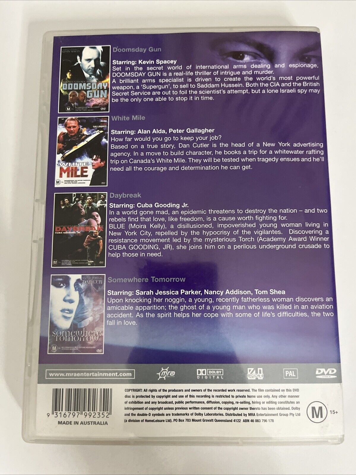 Doomsday Gun / White Mile / Daybreak / Somewhere Tomorrow (DVD) Region 4