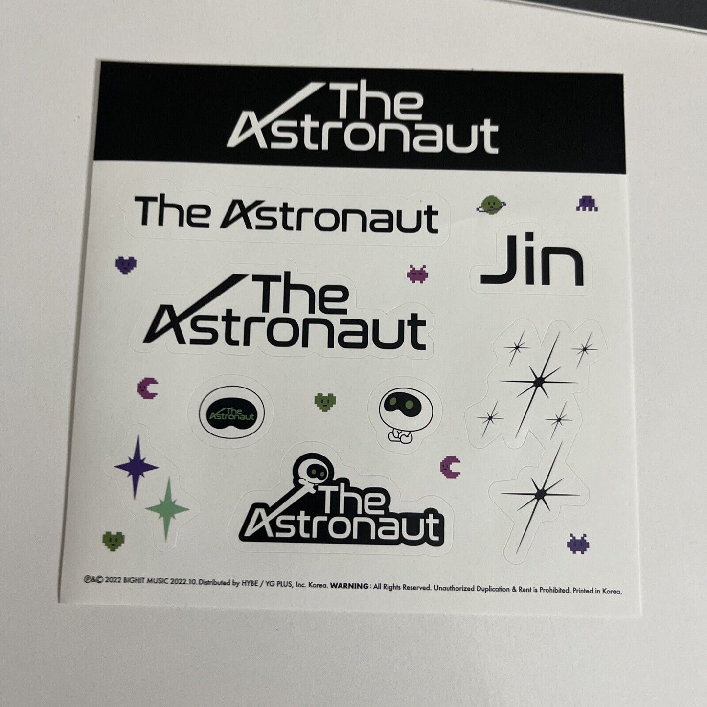 BTS Jin: The Astronaut [Purple Version] (CD, 2022) K-Pop
