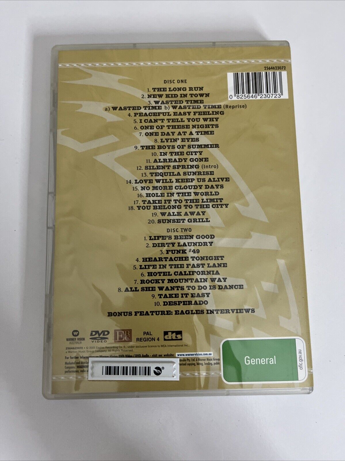 Eagles Farewell 1 Tour Live from Melbourne (DVD, 2004) Region 4