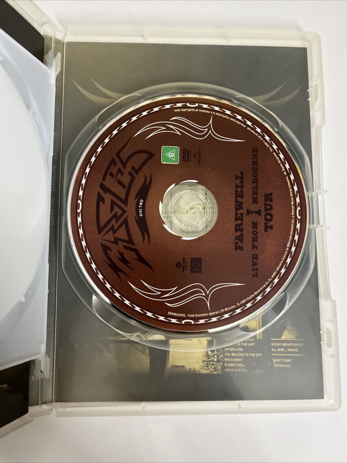 Eagles Farewell 1 Tour Live from Melbourne (DVD, 2004) Region 4