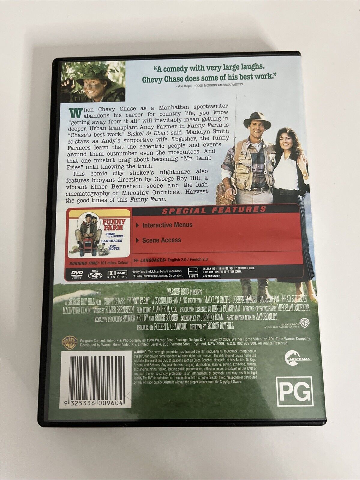 Funny Farm (DVD, 1988) Chevy Chase  Region 4