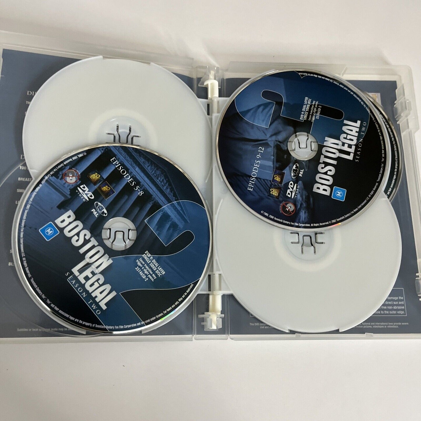 Boston Legal : Season 1 & 2 (DVD, 2004) Region 4