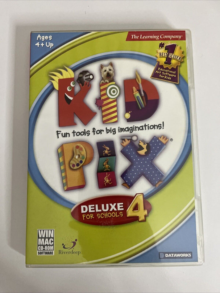 Kid Pixel Computer Game Kid Pix Deluxe For Schools 4 PC Windows MAC Educational Software ...