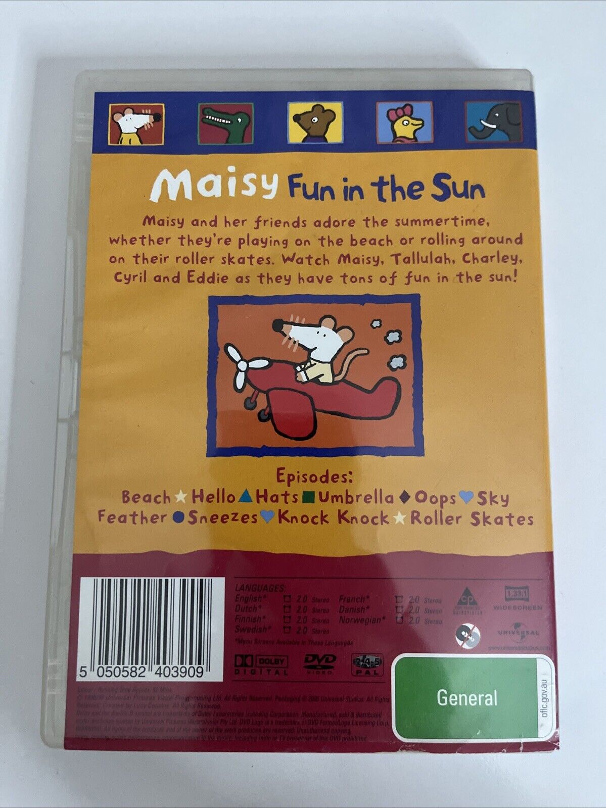 Maisy Fun in the Sun (DVD, 2000) Animation Region 4 &2