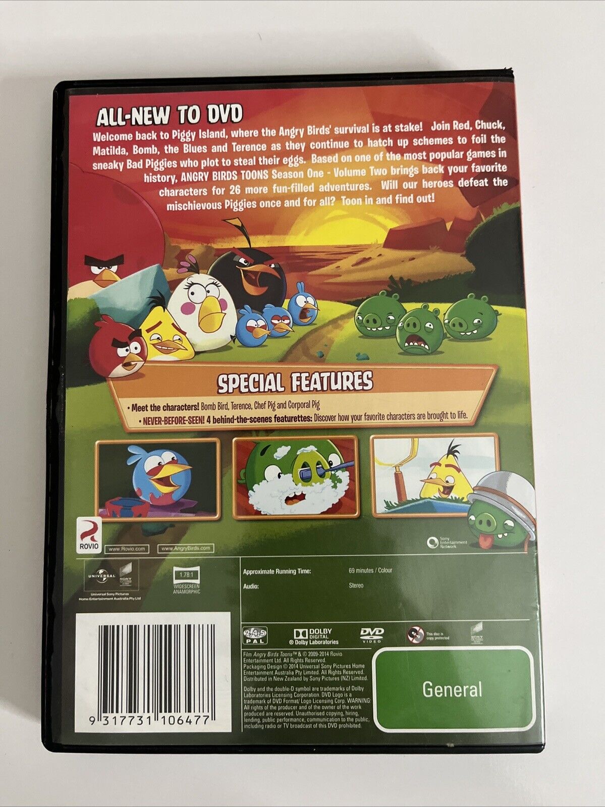 Angry Birds Toons Season 1 : Vol 2 (DVD, 2014) Animation Region 4 &2