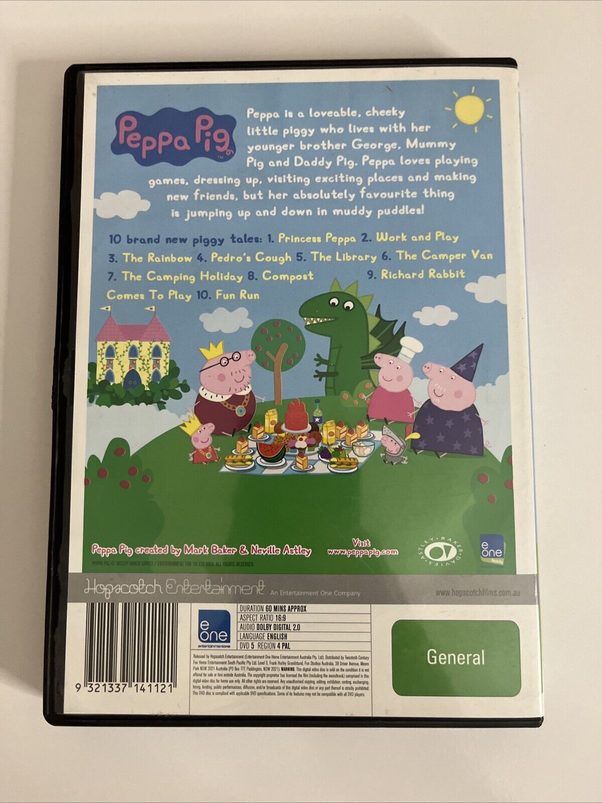 Peppa Pig Princess Peppa Sir George The Brave DVD 2009 Region 4 peppa-pig-princess-peppa-sir-george-the-brave-dvd-2009-region-4