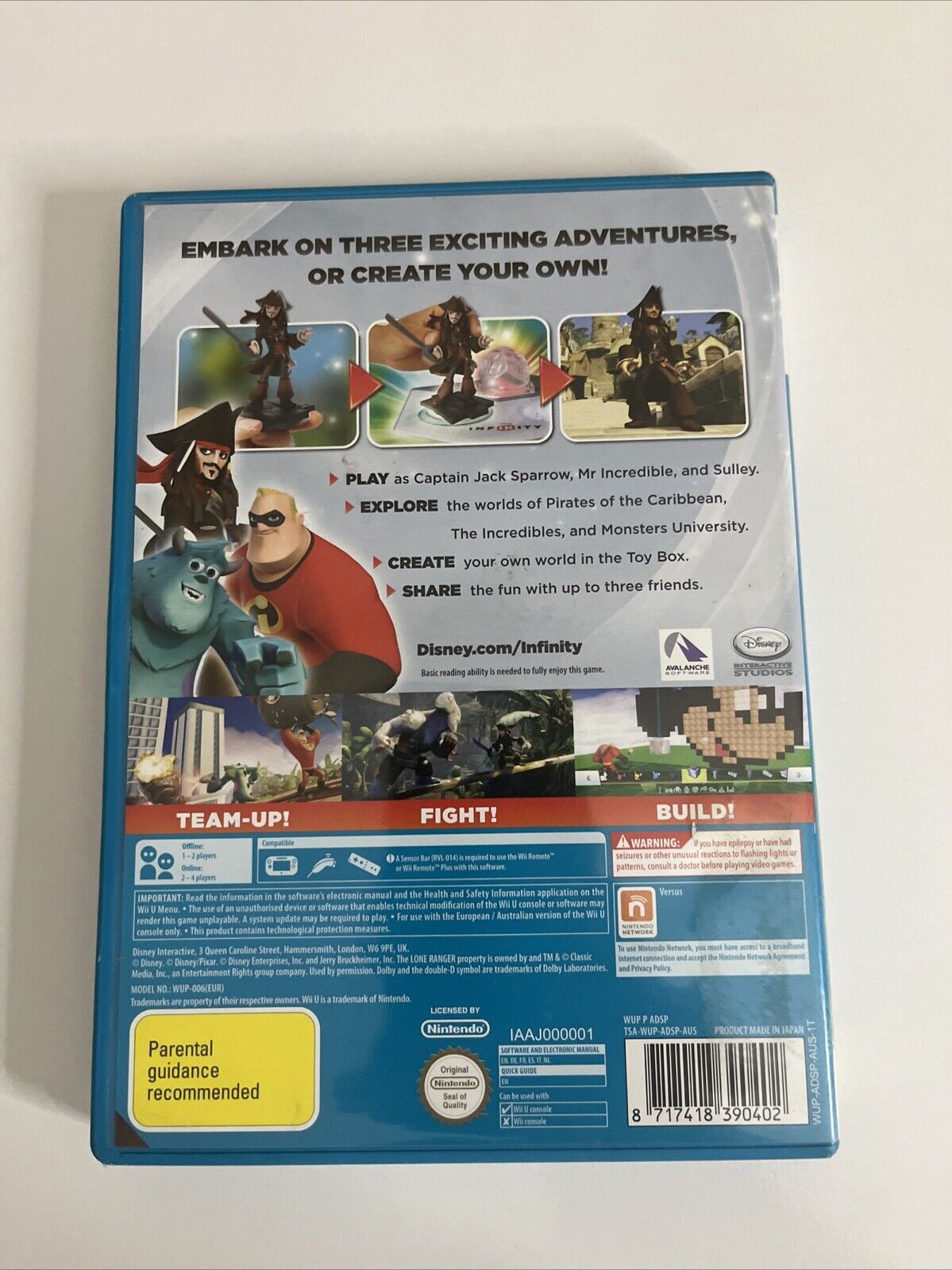 Disney Infinity Nintendo Wii U PAL 2013 Game