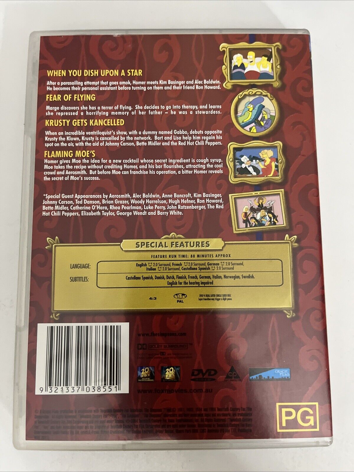 The Simpsons Go to Hollywood (DVD, 2003) Animation Region 4