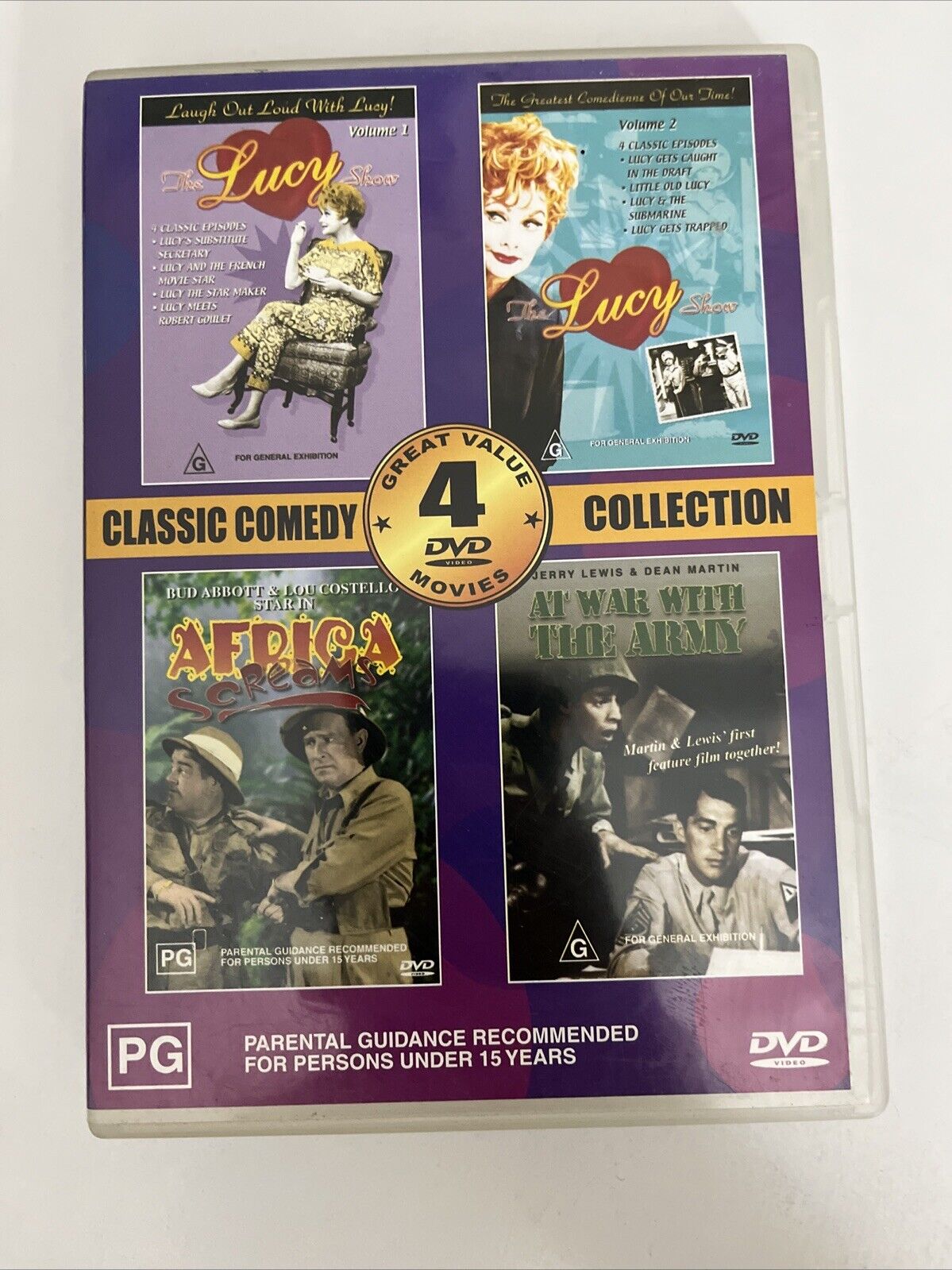 The Lucy Show / Africa Screams / At War With The Army (DVD) Region 4