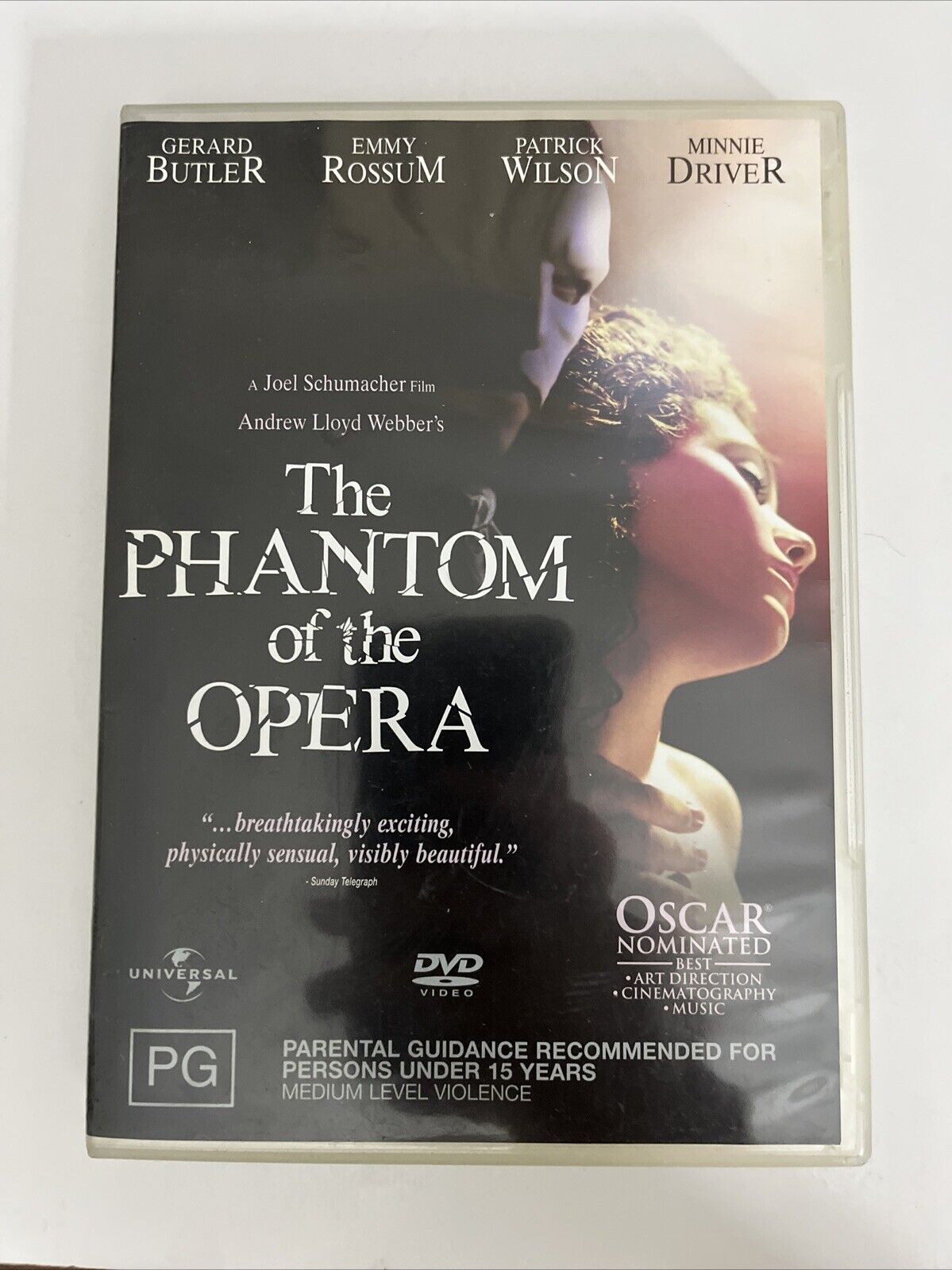 The Phantom of the Opera (DVD, 2004) Emmy Rossum, Gerard Butler  Region 4