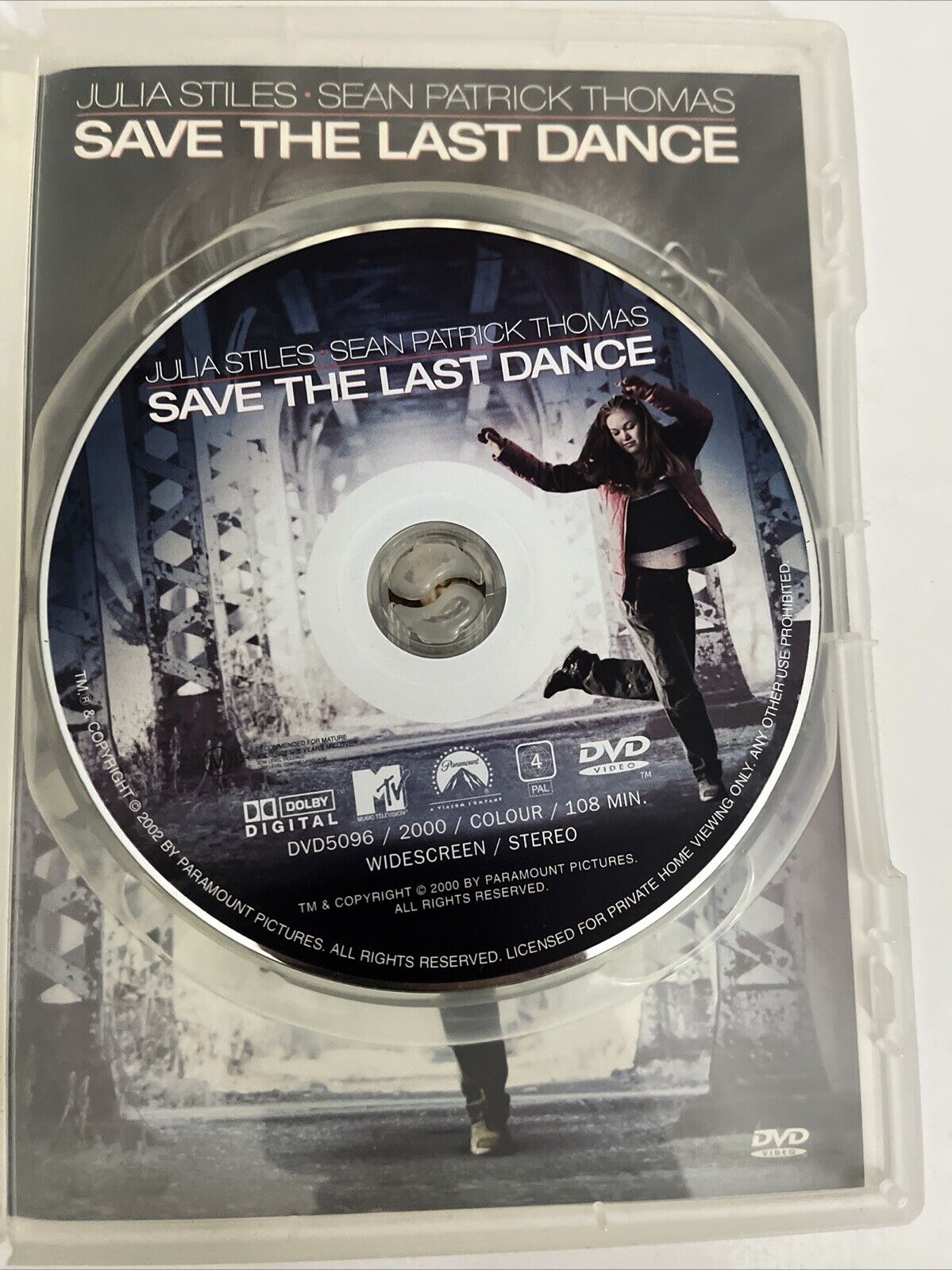 Save The Last Dance (DVD, 2000) Julia Stiles  Region 4