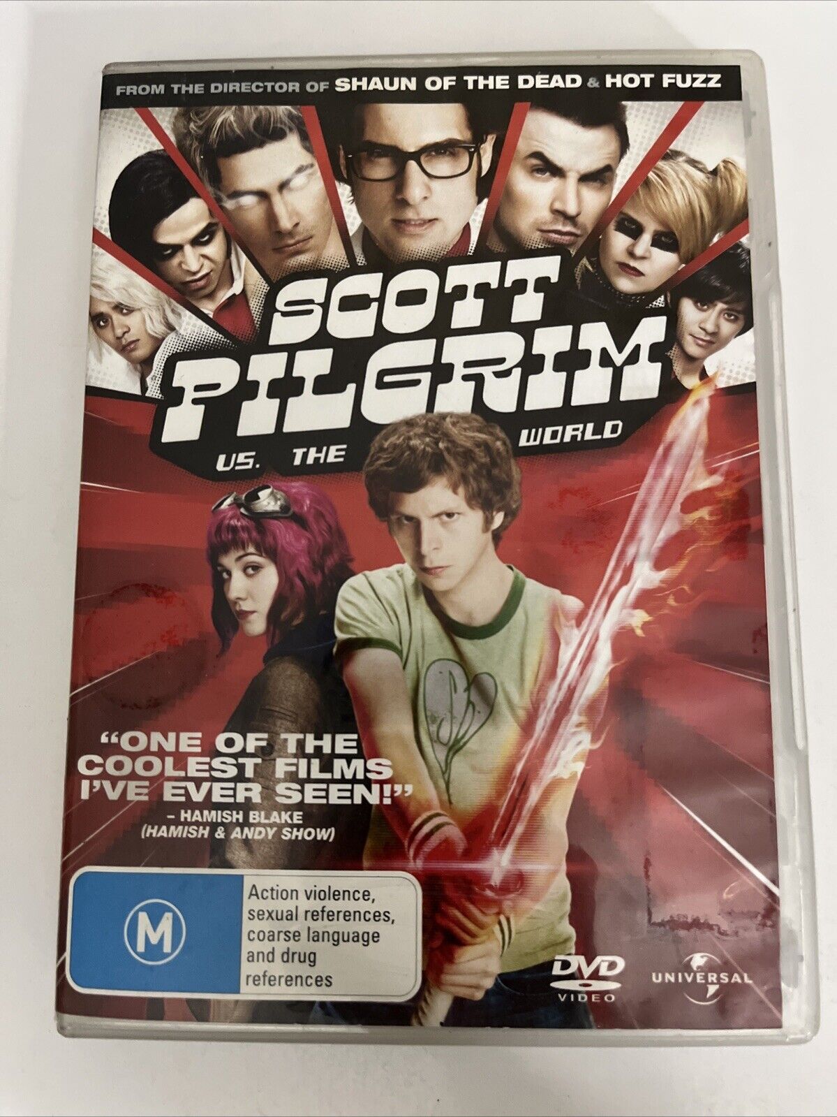 Scott Pilgrim Vs the World (DVD, 2010) Michael Cera  Region 4