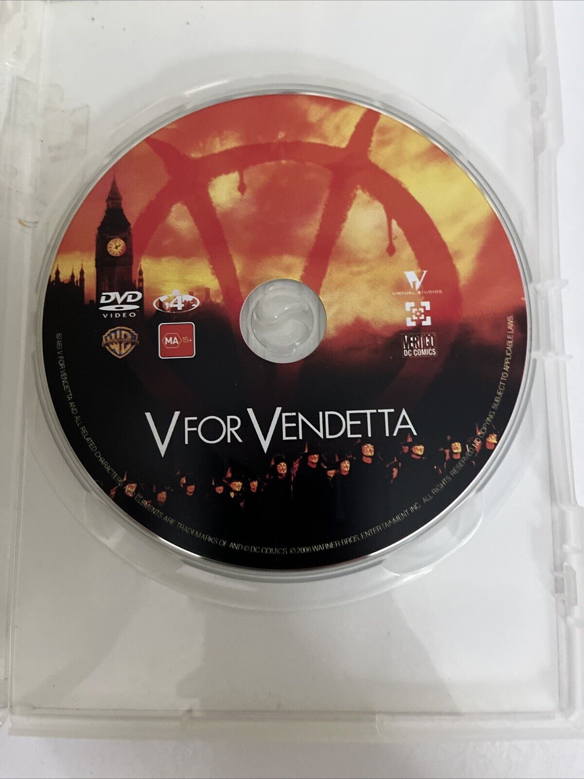 V for Vendetta (DVD, 2005) Hugo Weaving, John Hurt, Natalie Portman, Stephen Fry