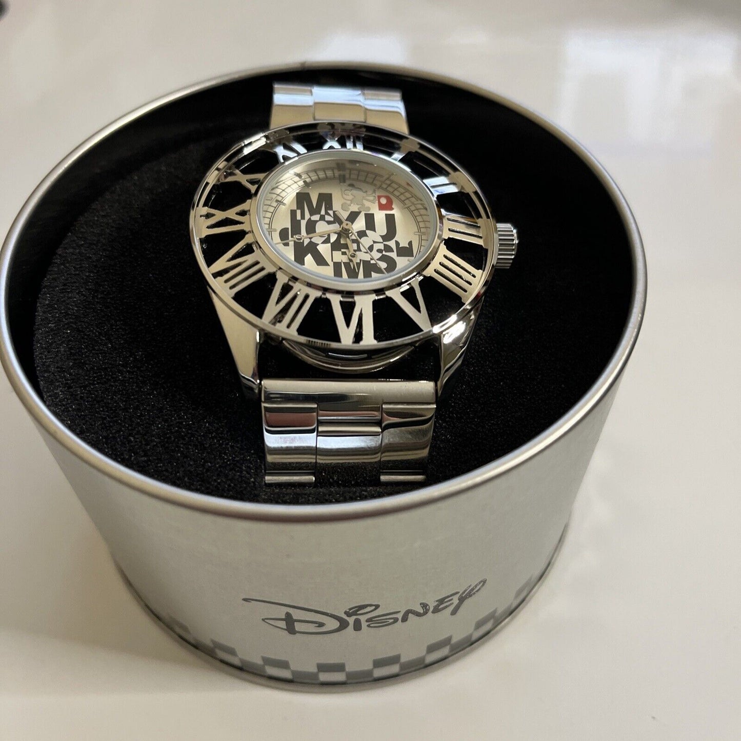 Disney Mickey Mouse Wrist Watch Silver 1020193 NEW