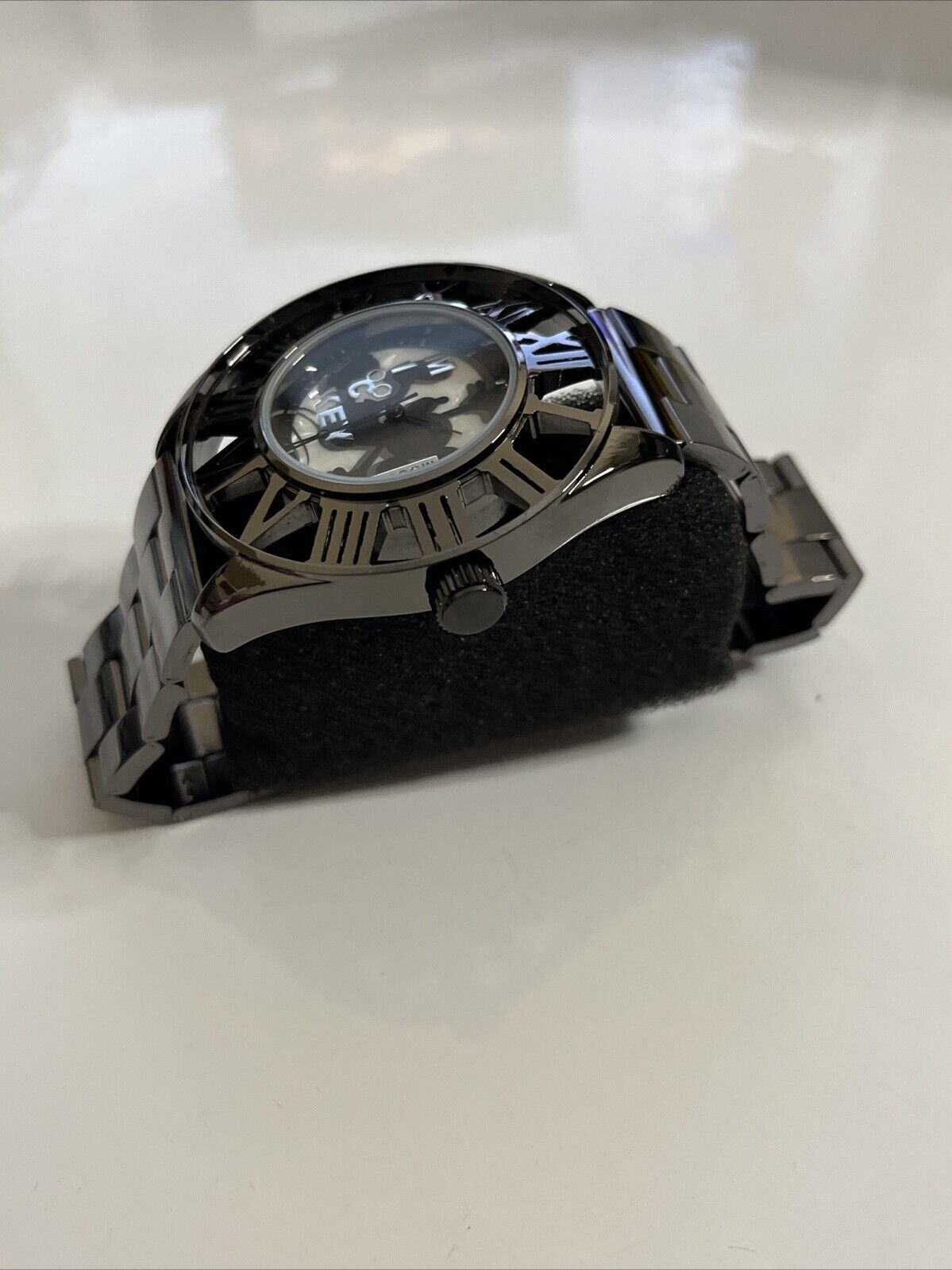 Disney Mickey Mouse Watch Black Silver 1020193  NEW