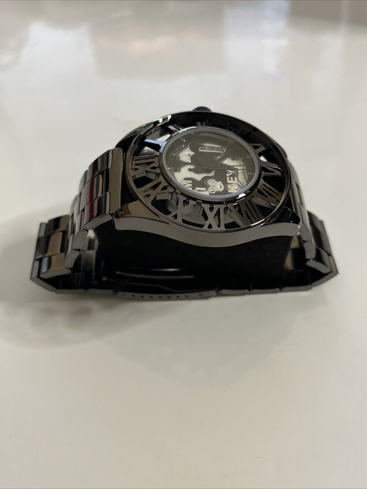 Disney Mickey Mouse Watch Black Silver 1020193  NEW