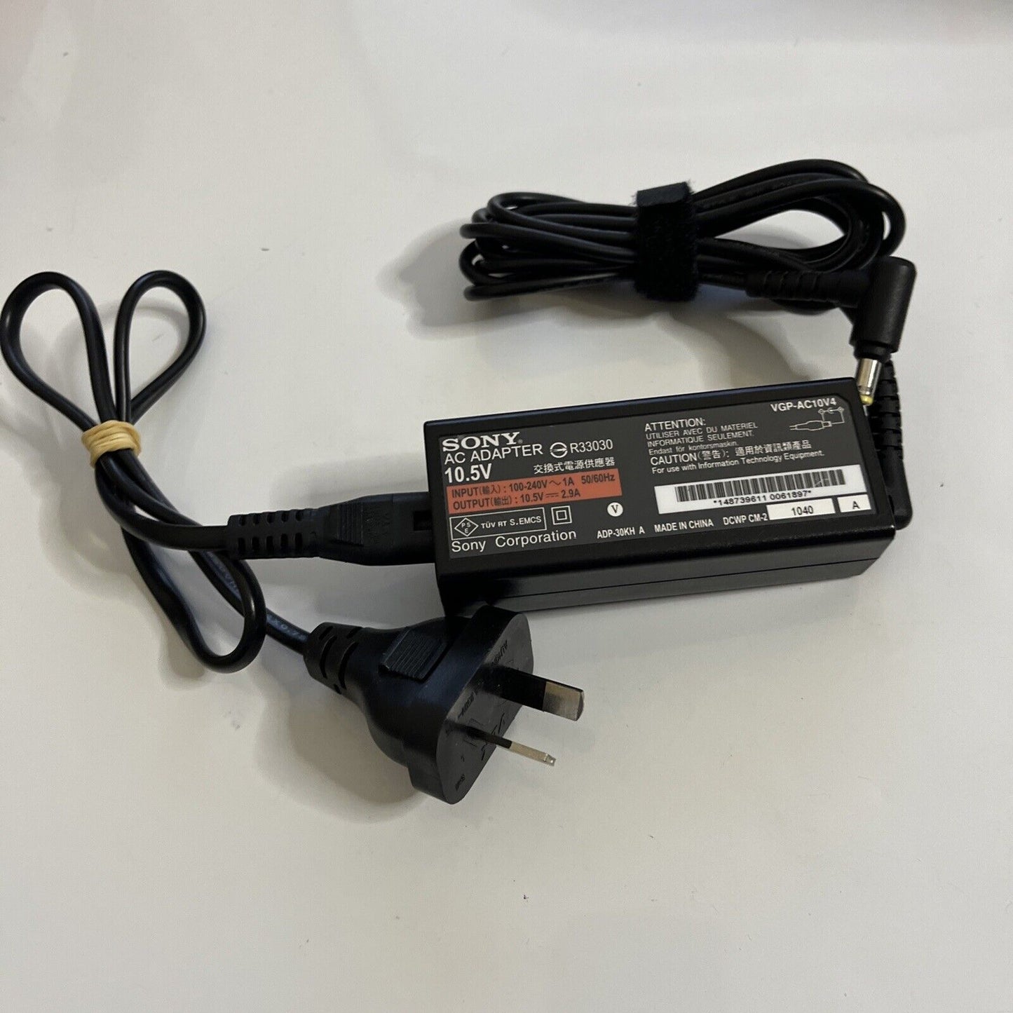 Genuine Sony VAIO AC Adapter VGP-AC10V4 Laptop VAIO Power Supply 10.5V 2.9A