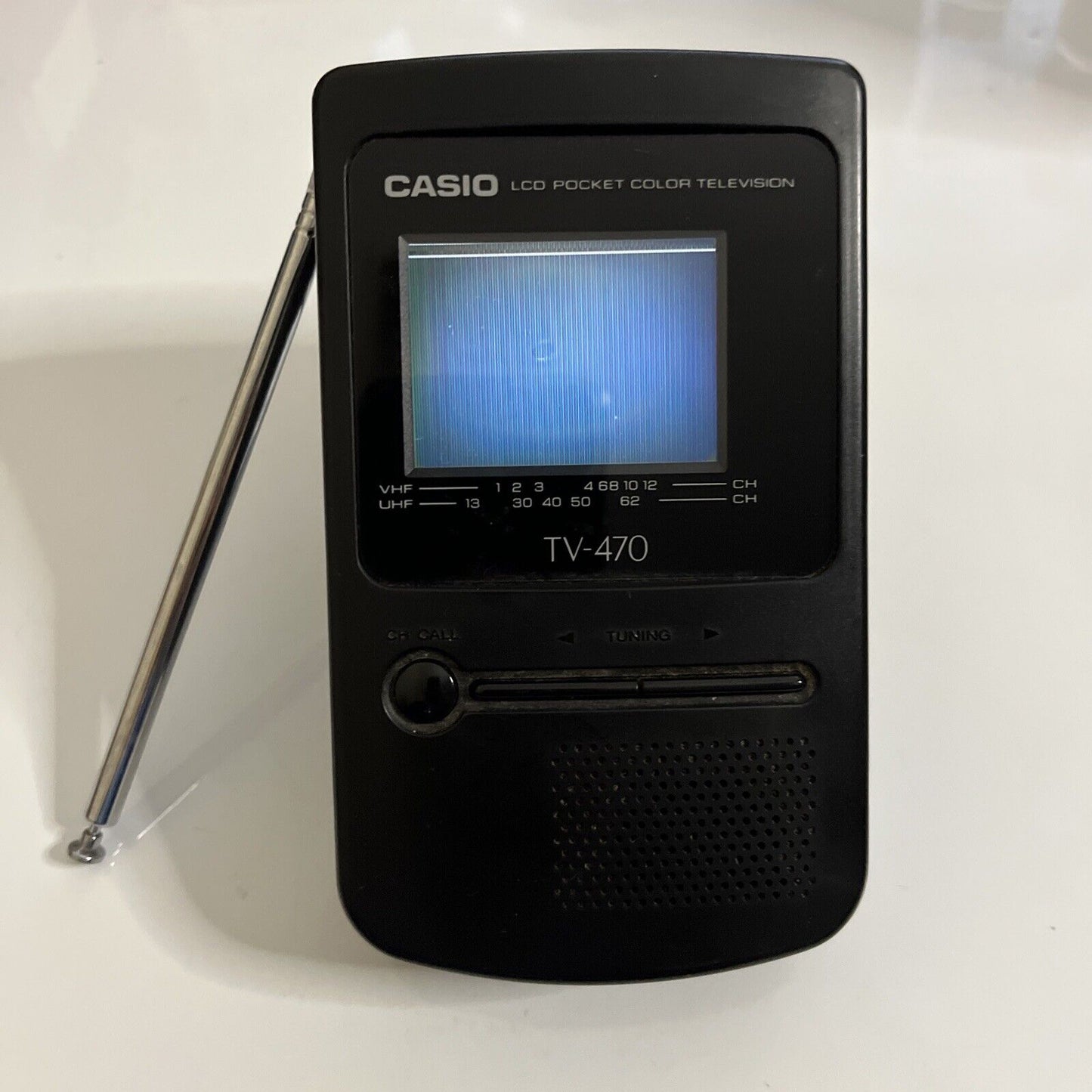 Casio TV-470 LCD Pocket Portable Colour Television NTSC Vintage Retro Made Japan