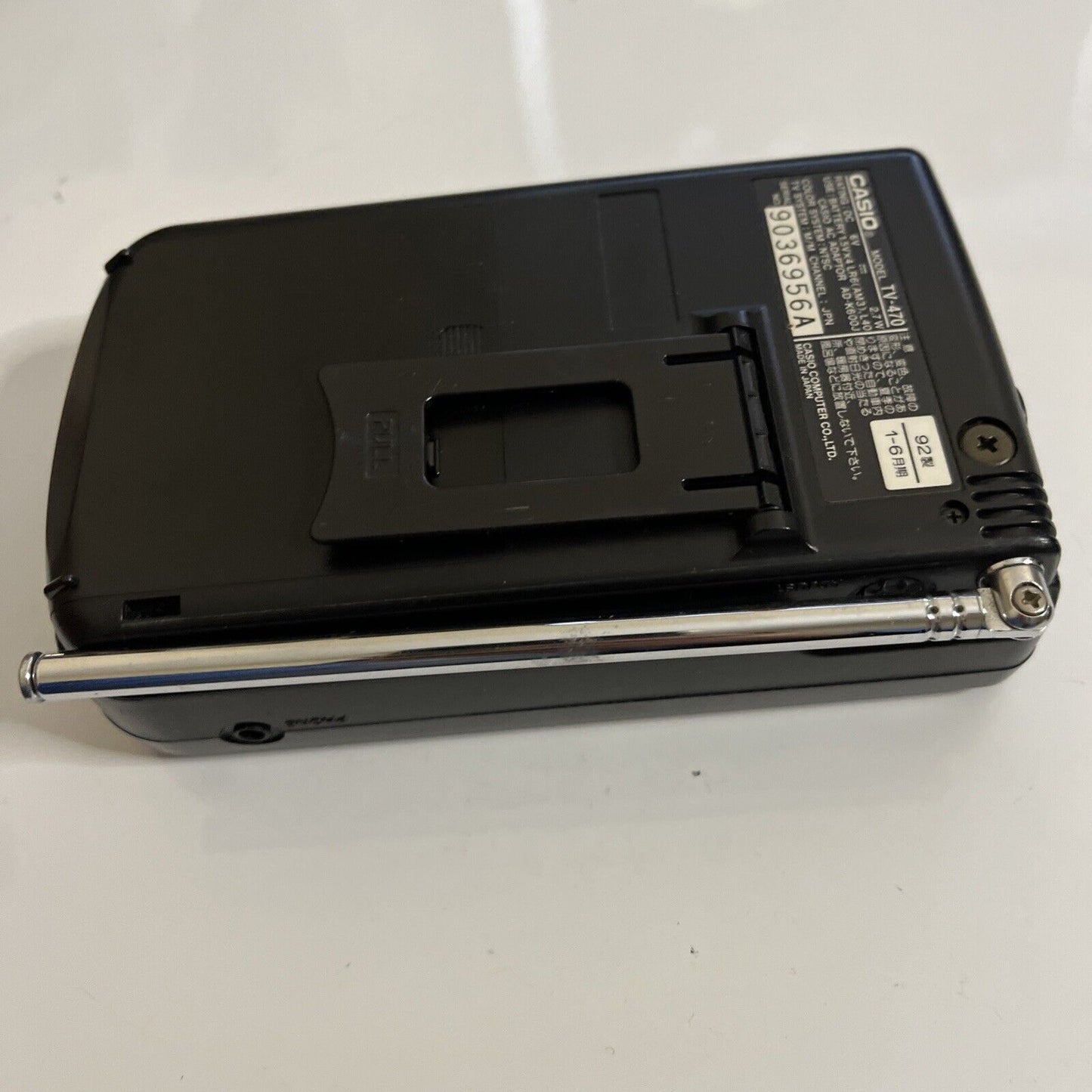 Casio TV-470 LCD Pocket Portable Colour Television NTSC Vintage Retro Made Japan