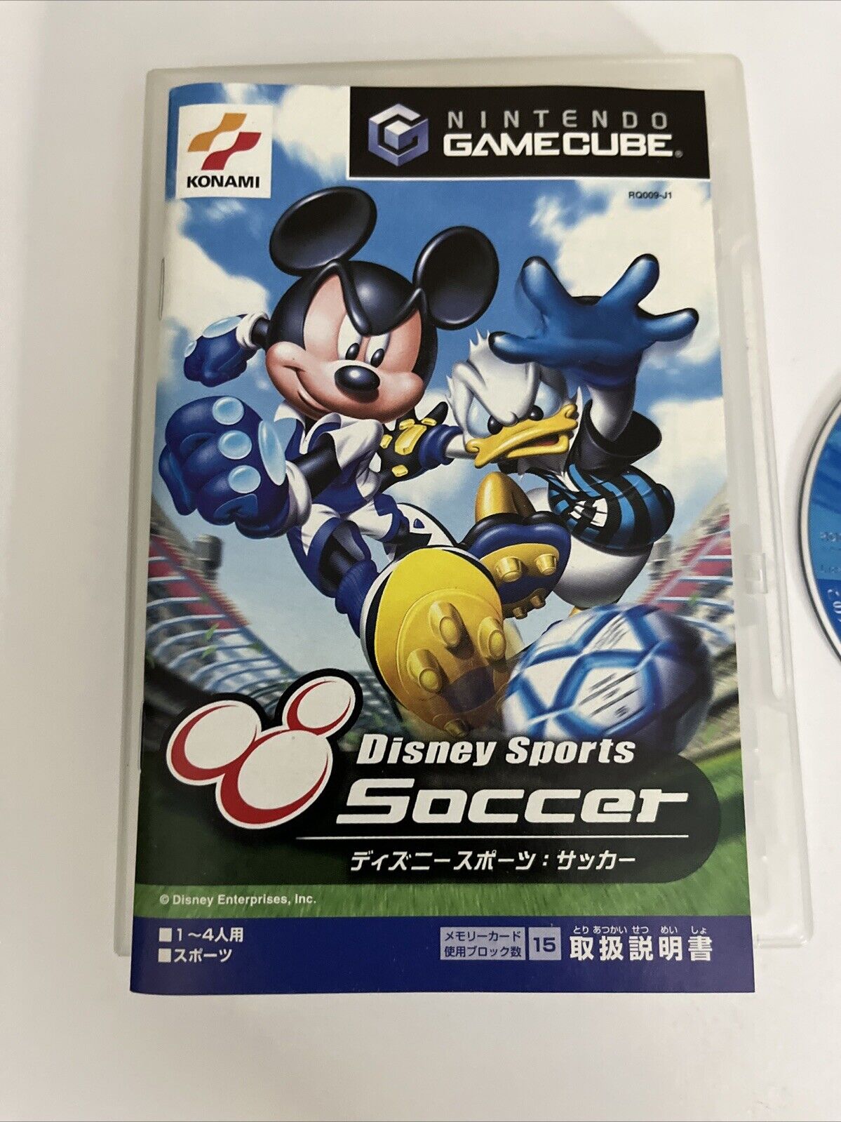 Disney Sports Soccer NGC Nintendo GameCube NTSC-J JAPAN Konami 2002 Game