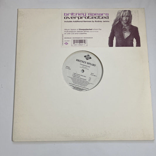Britney Spears – Overprotected 12" Vinyl Record 2002 Single Jive Records