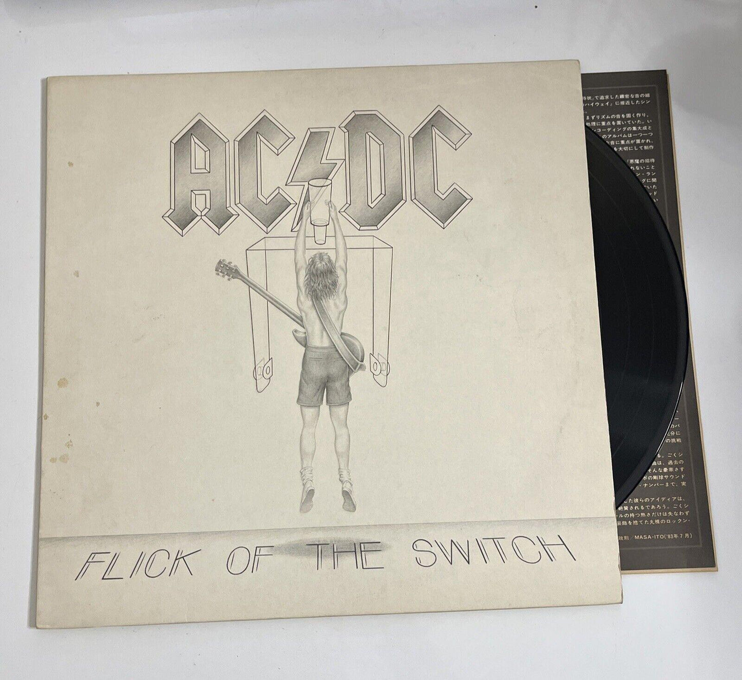 Flick Of The Switch by AC/DC LP 1983 Vinyl Record Atlantic P-11399