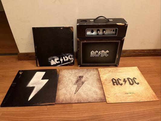 AC/DC Backtracks Collector's Deluxe Box Set Amplifier Vinyl Records LP CDs Book
