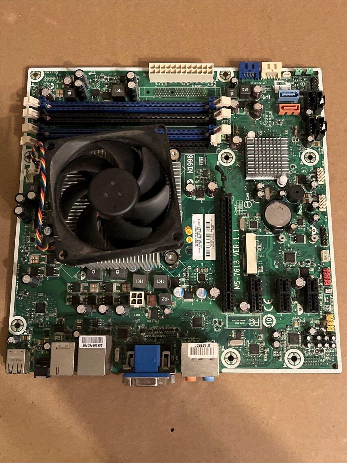 HP MSI MS-7613 Ver1.1 Motherboard ATX Intel CPU i7-860 2.8Ghz 8M/09B608885-001