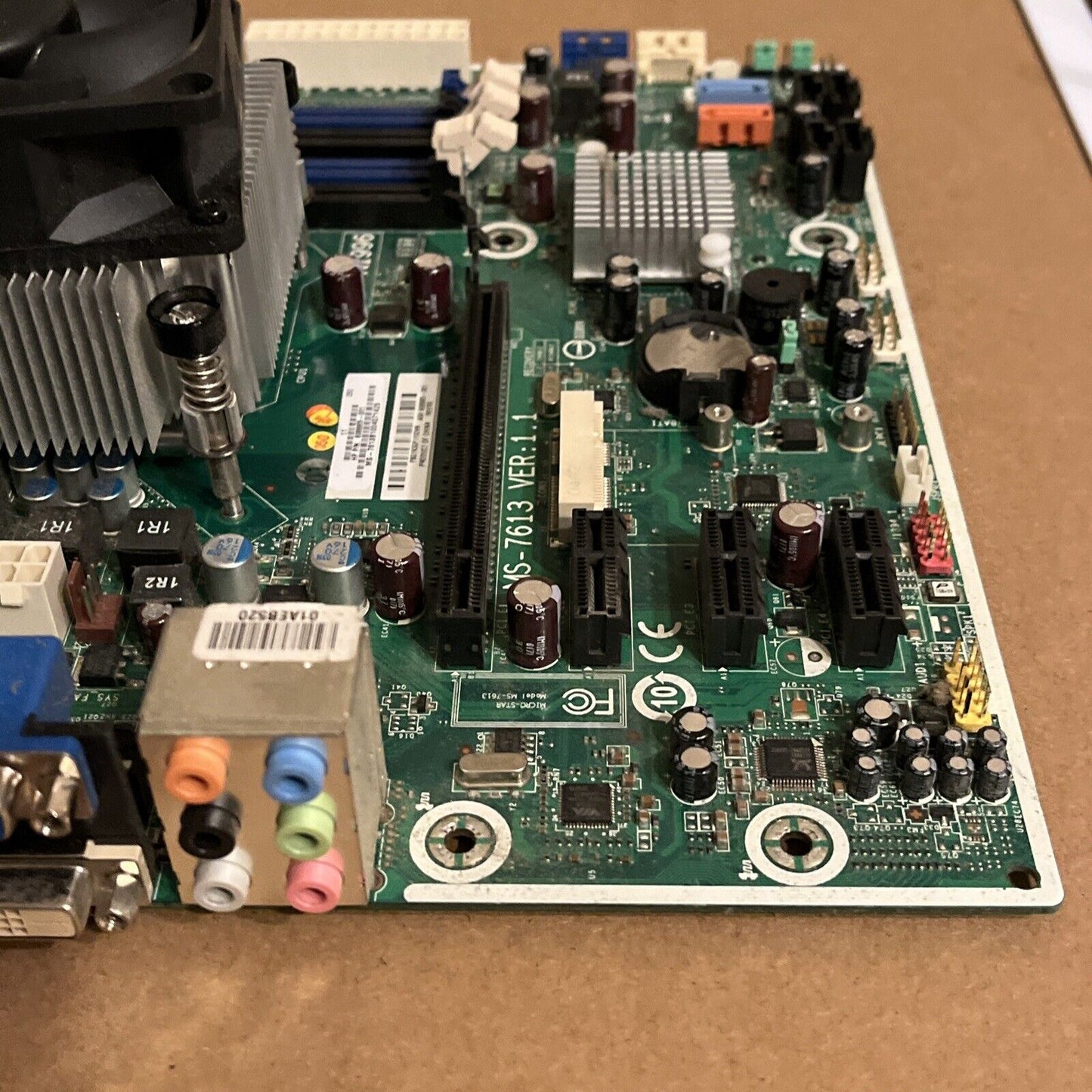 HP MSI MS-7613 Ver1.1 Motherboard ATX Intel CPU i7-860 2.8Ghz 8M/09B608885-001
